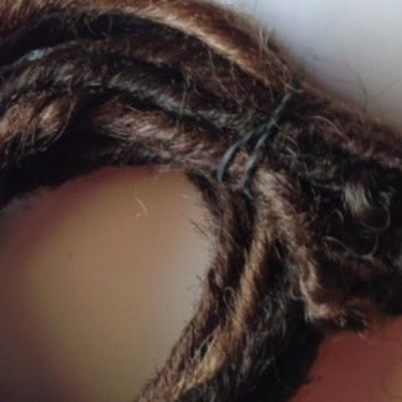10 Med Dk Brown Dreads Dreadlocks Hair Extensions - Picture 2 of 3
